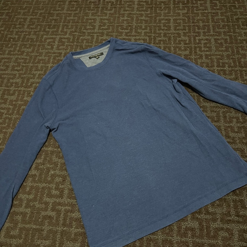 Banana Republic Men's Slate Long Sleeve Tee